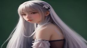 同人画师笔下的游戏兔娘角色，造型融合东方水墨与现代二次元风格，兔耳细腻，色彩温柔